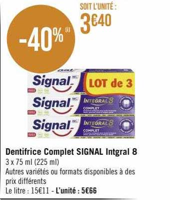 Dentifrice Complet Signal Intégral 8