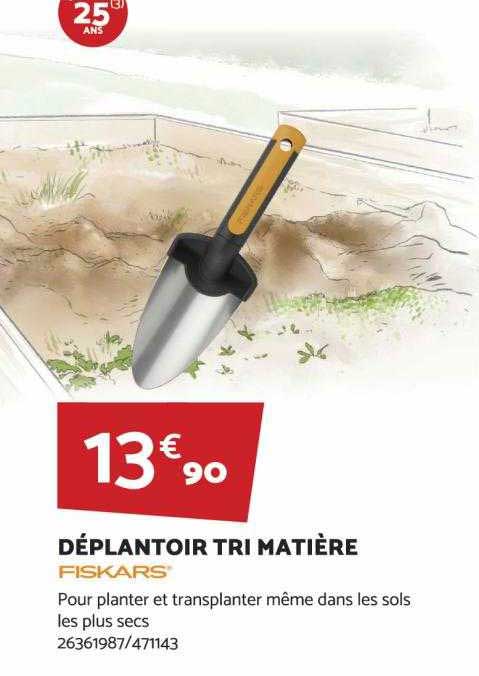 déplantoir tri matière fiskars