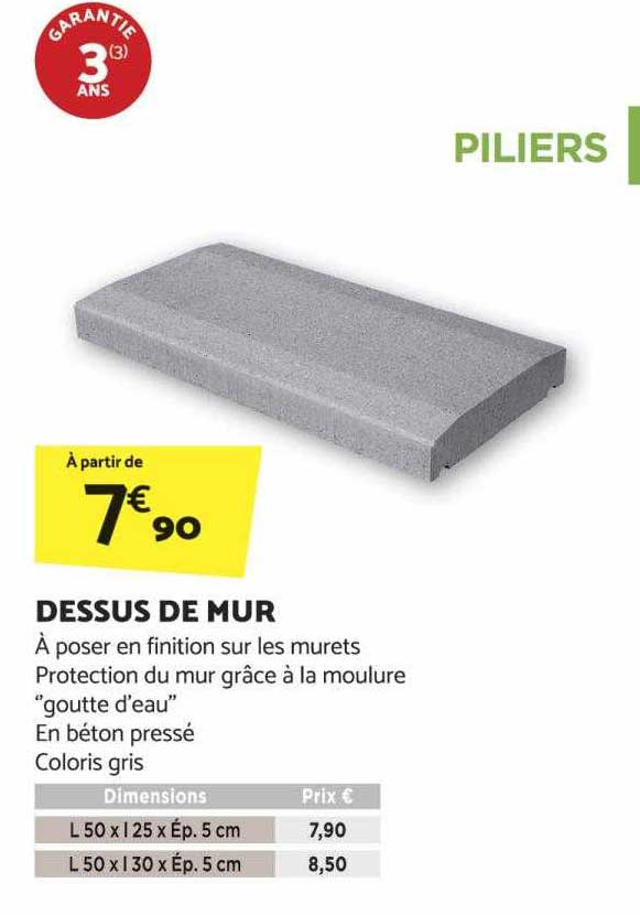 dessus de mur