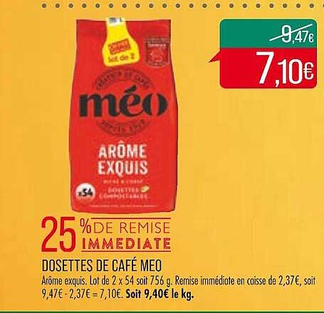 Dosettes De Café Méo