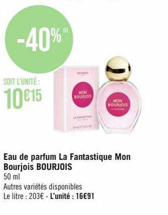 eau de parfum la fantastique mon bourjois bourjois