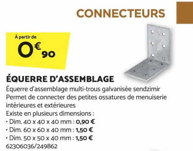 équerre D'assemblage
