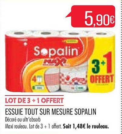 essuie tout sur mesure sopalin