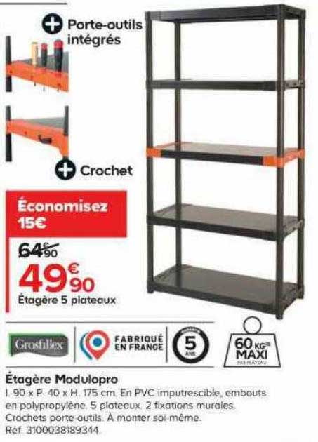 étagère Modulopro Grosfillex
