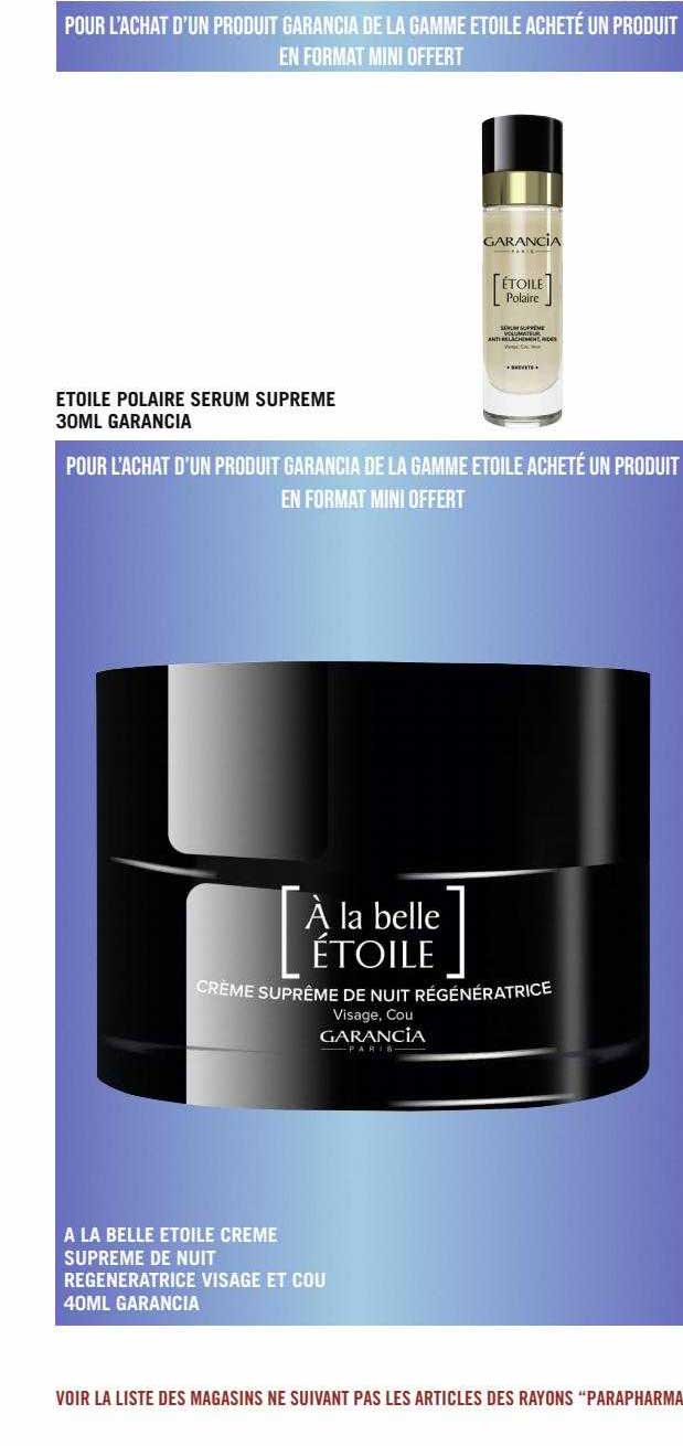 étoile polaire sérum suprême 30ml garancia