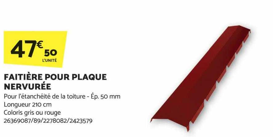 Faitière Pour Plaque Nervurée
