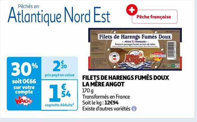 filets de harengs fumés doux la mère angot