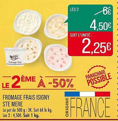 fromage frais isigny ste mère