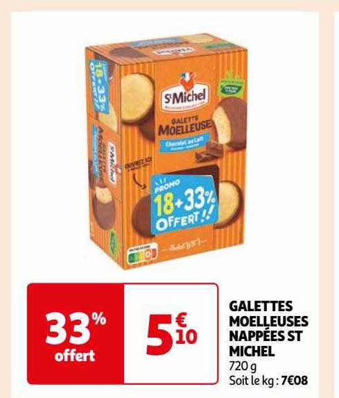 galettes moelleuses nappées st michel