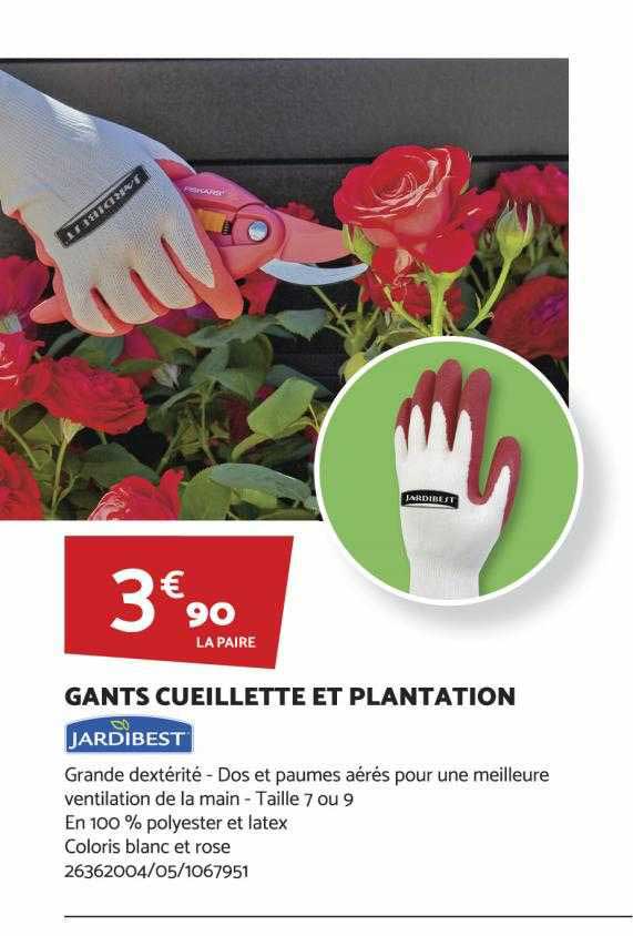 gants cueillette et plantation jardibest
