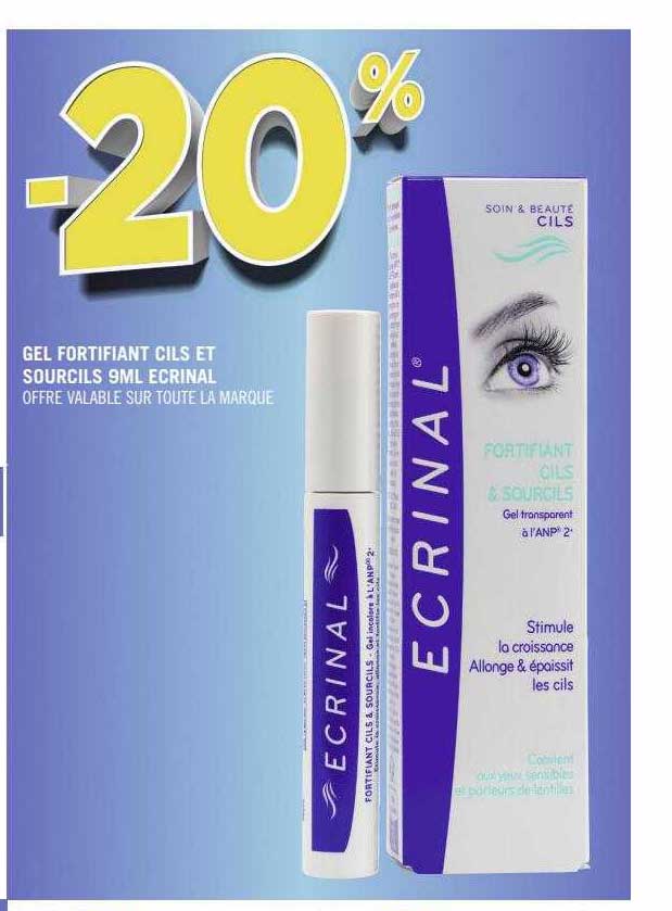 Gel Fortifiant Cils Et Sourcils 9ml Ecrinal