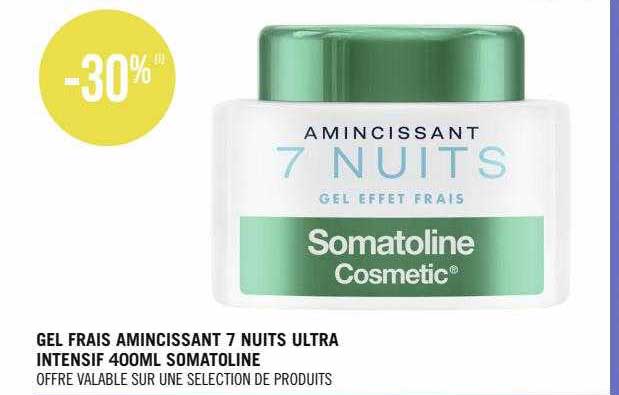 gel frais amincissant 7 nuits ultra intensif 400ml somatoline