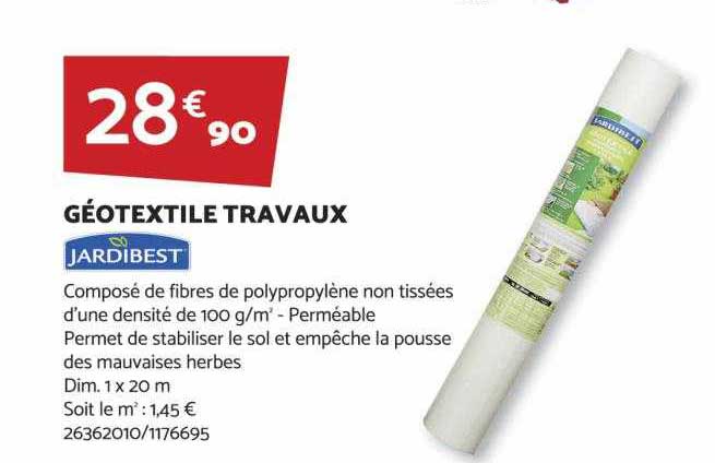 géotextile travaux jardibest