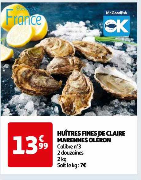 huîtres fines de claire marennes oléron