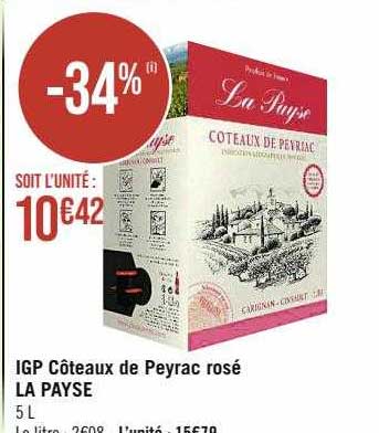 Igp Côteaux De Peyrac Rosé La Payse