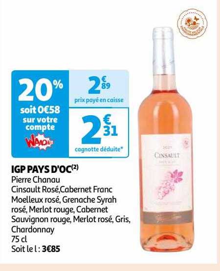 igp pays d'oc pierre chanau