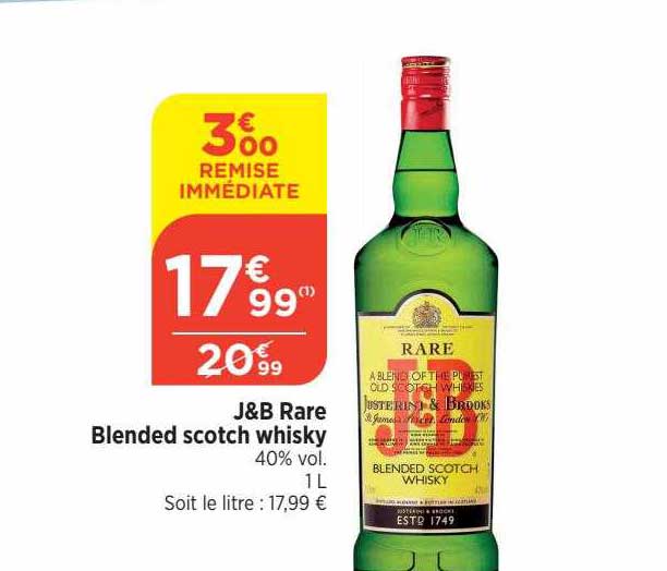 J&b Rare Blended Scotch Whisky