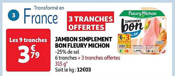 jambon simplement bon fleury michon