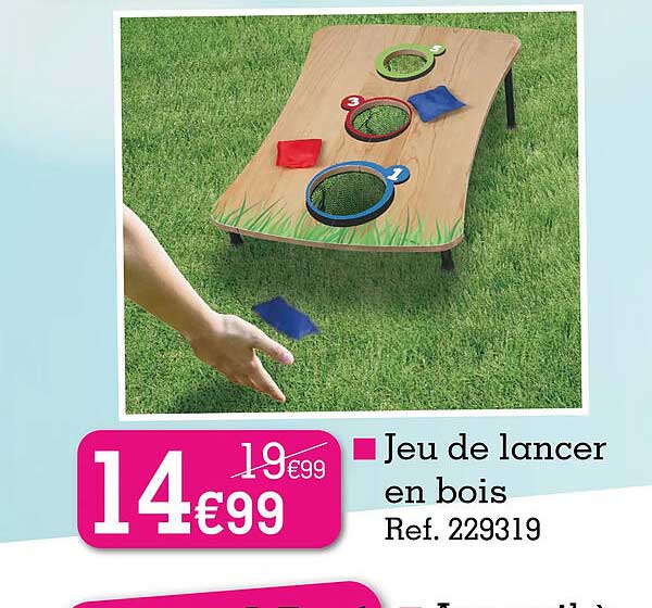 jeu de lancer en bois