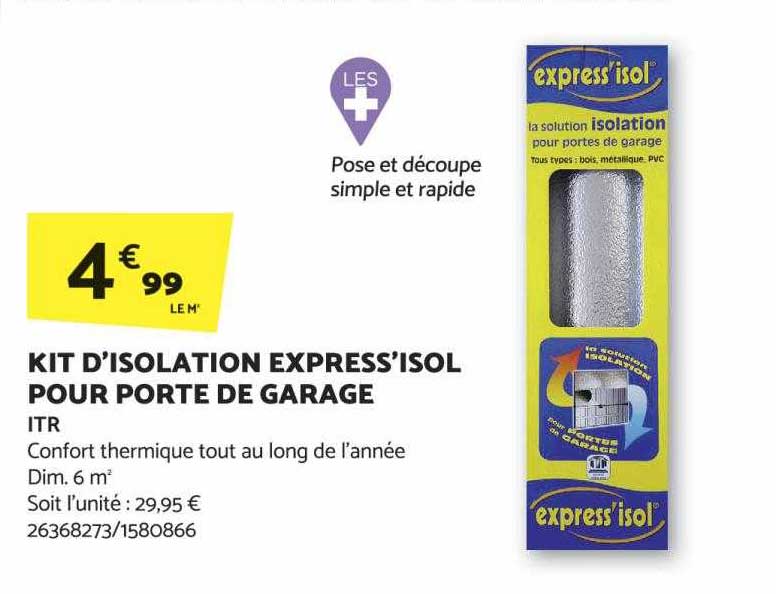 kit d'isolation express'isol pour porte de garage itr