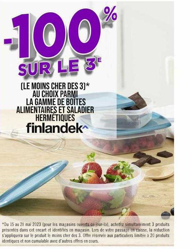 La Gamme De Boîtes Alimentaires Et Saladier Hermétiques Finlandek^