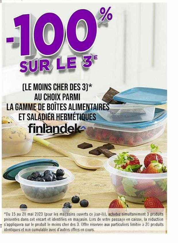la gamme de boîtes alimentaires et saladier hermétiques finlandek^