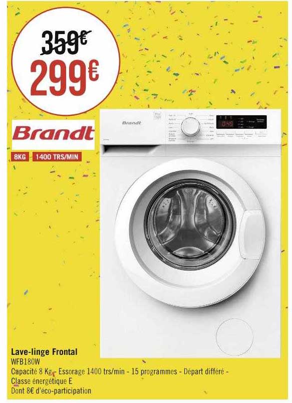 lave-linge frontal brandt
