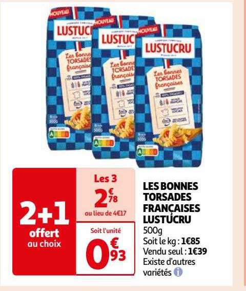 les bonnes torsades françaises lustucru