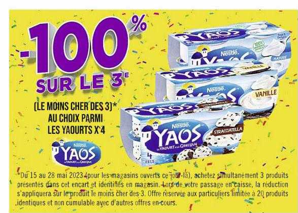 Les Yaourts X4 Yaos Nestlé