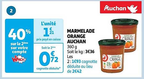marmelade orange auchan