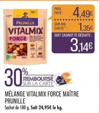 mélange vitalmix force maître prunille