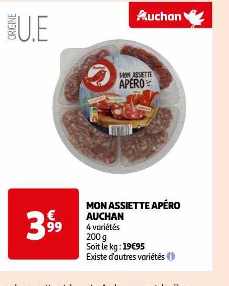 mon assiette apéro auchan