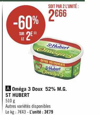 oméga 3 doux 52% m.g. st hubert