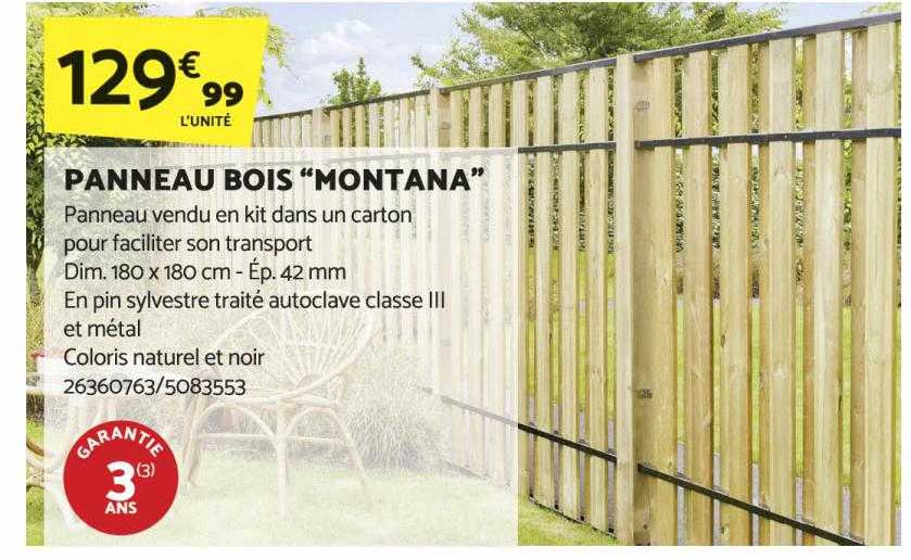 Panneau Bois "montana"