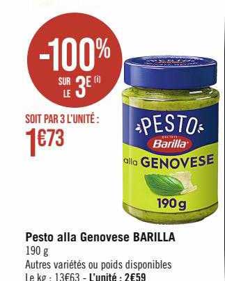 pesto alla genovèse barilla