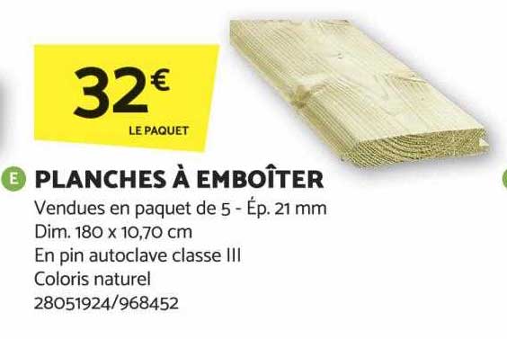 Planches à Emboîter