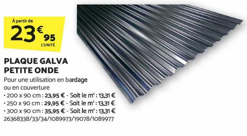plaque galva petite onde
