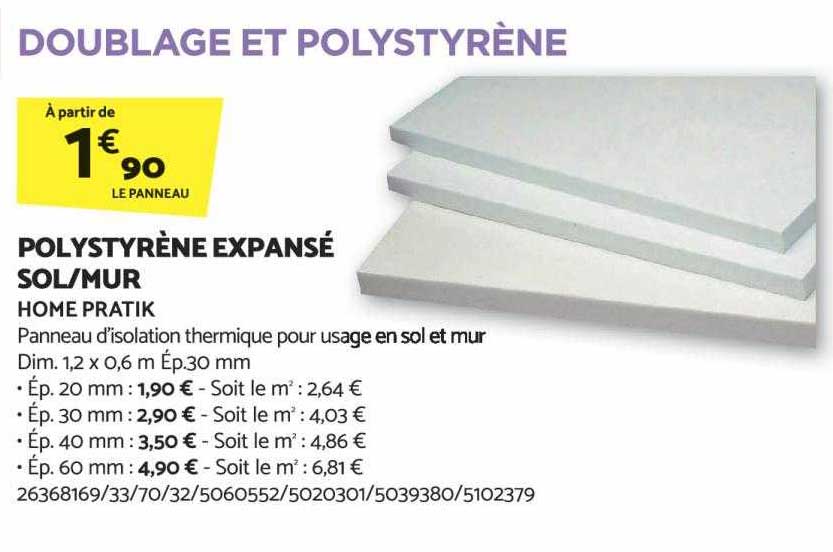 polystyrène expansé sol-mur