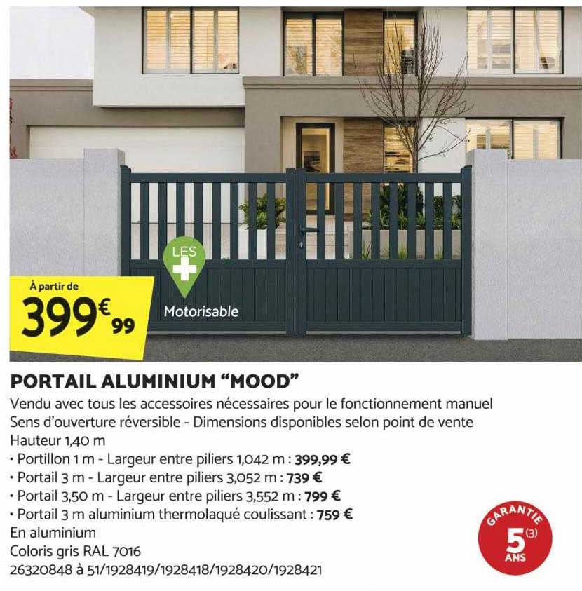 portail aluminium "mood"