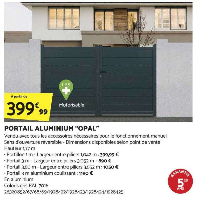 portail aluminium "opal"