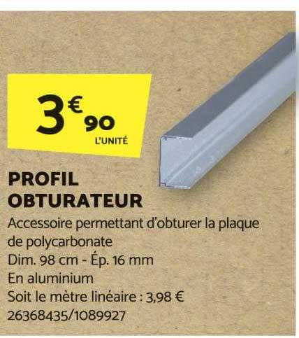 profil obturateur