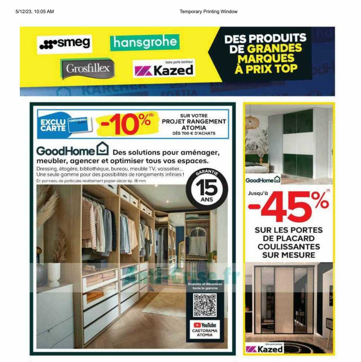 projet rangement atomia goodhome, les portes de placard coulissantes sur mesure