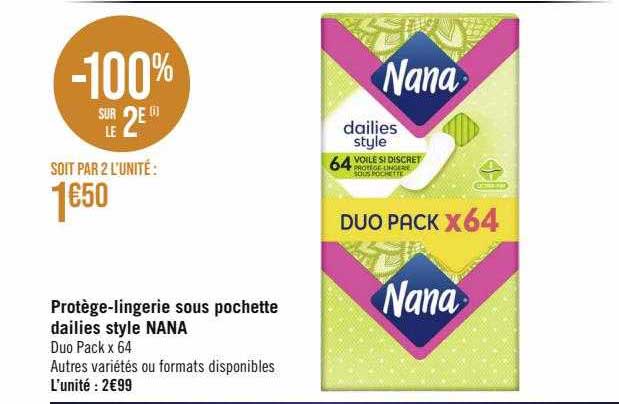 protège-lingerie sous pochette dailies style nana