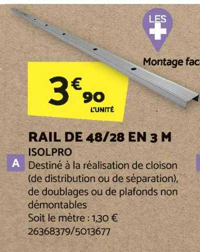 Rail De 48-28 En 3 M Isolpro