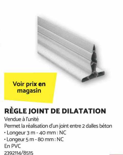 règle joint de dilatation
