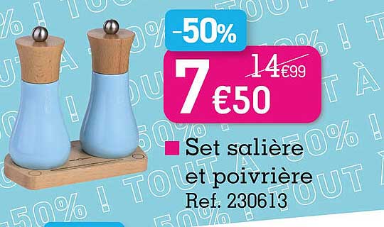 set salière et poivrière