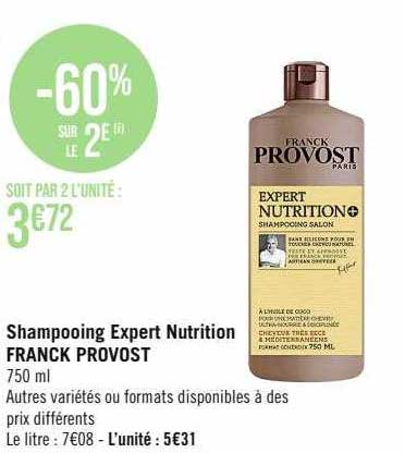 shampooing expert nutrition franck provost