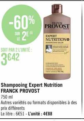 shampooing expert nutrition franck provost
