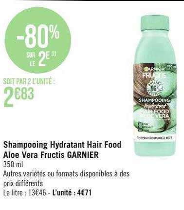 Shampooing Hydratant Hair Food Aloé Vera Fructis Garnier