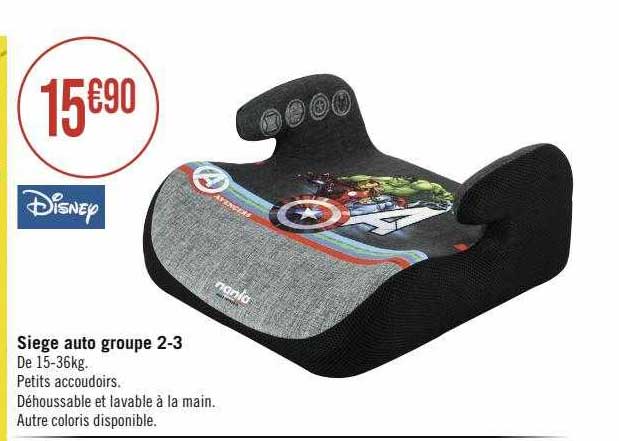 siège auto groupe 2-3 disney
